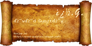 Ávéd Gusztáv névjegykártya