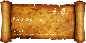 Ávéd Gusztáv névjegykártya